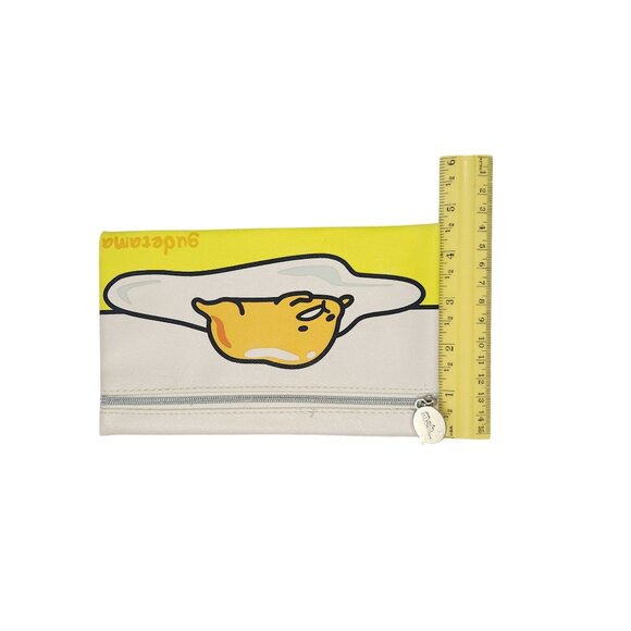 Gudetama Ipsy Zipper Pouch 8"x5" Yellow & White Egg Design Sanrio - Picture 4 of 8